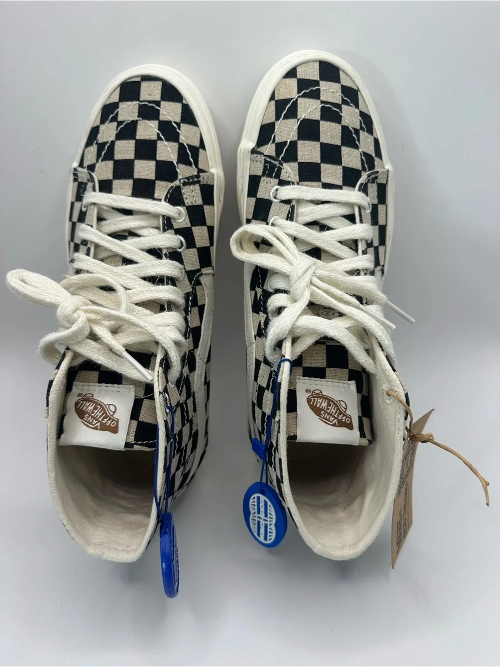 Vans Eco Theory Checkerboard Sk8-Hi Tapered Men’s Size US 6.5 Women’s US 8
